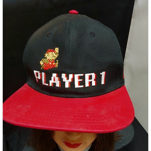 Universal Studios Super Nintendo World Player 1 Snap back Hat Super Mario - Picture 2 of 7